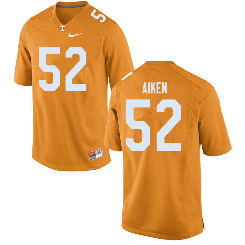 Men #52 Bryan Aiken Tennessee Volunteers College Football Jerseys Sale-Orange